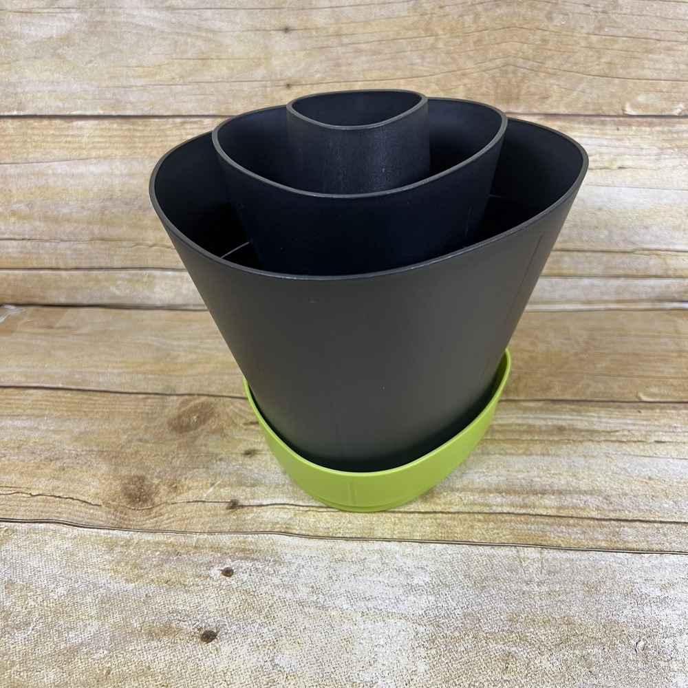 Tupperware Hold 'N Rest Utensil Holder Caddy Black Triangular Kitchen Organizer